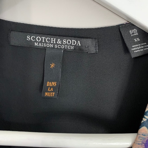 Scotch & Soda Ruffle Chiffon Long Sleeve Dress - Picture 6 of 11